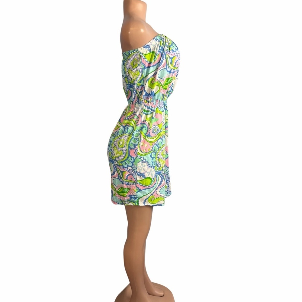 Lilly Pulitzer Windsor Strapless Jersey Dress Multi Conch Republic - Picture 5 of 9